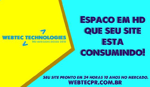 Como descobrir a quantidade de espaço que seu site webtec, está consumindo? - Webtec Technologies - Site Pronto para Imobiliária